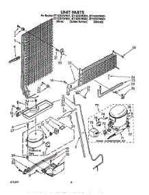 07 - Unit parts for Whirlpool Refrigerator ET16ZKXWG01 from AppliancePartsPros.com