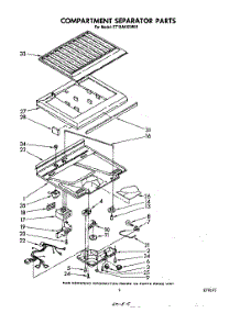 04 - Compartment Separator parts for Whirlpool Refrigerator ET18AKXSW01 from AppliancePartsPros.com