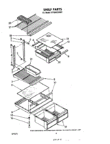 05 - Shelf parts for Whirlpool Refrigerator ET18AKXSW01 from AppliancePartsPros.com