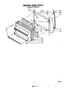 06 - Freezer Door parts for Whirlpool Refrigerator ET18AKXSW01 from AppliancePartsPros.com