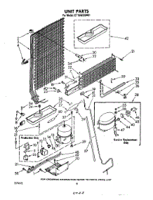 07 - Unit parts for Whirlpool Refrigerator ET18AKXSW01 from AppliancePartsPros.com