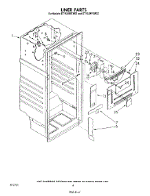 03 - Liner parts for Whirlpool Refrigerator ET16JMYSM02 from AppliancePartsPros.com