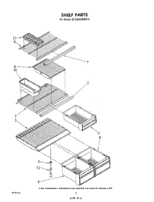 05 - Shelf parts for Whirlpool Refrigerator ET16XK1MWR4 from AppliancePartsPros.com