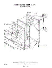 08 - Refrigerator Door, Not Illustrated parts for Whirlpool Refrigerator ET16XK1MWR4 from AppliancePartsPros.com