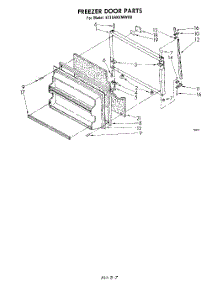 06 - Freezer Door parts for Whirlpool Refrigerator ET18AKXMWR0 from AppliancePartsPros.com