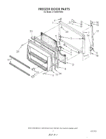 06 - Freezer Door parts for Whirlpool Refrigerator ET18AKXTG04 from AppliancePartsPros.com