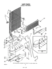 07 - Unit parts for Whirlpool Refrigerator ET16XK1MWR3 from AppliancePartsPros.com