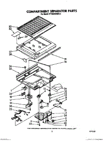 04 - Compartment Separator parts for Whirlpool Refrigerator ET18AKXRWR4 from AppliancePartsPros.com