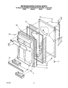 08 - Refrigerator Door, Lit / Optional parts for Whirlpool Refrigerator ET16XKXZW00 from AppliancePartsPros.com