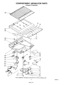 04 - Compartment Separator parts for Whirlpool Refrigerator ET18AKXSW02 from AppliancePartsPros.com