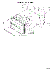 06 - Freezer Door parts for Whirlpool Refrigerator ET18AKXSW02 from AppliancePartsPros.com