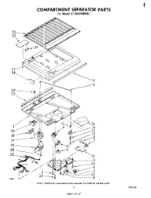 04 - Compartment Separator parts for Whirlpool Refrigerator ET18AKXMWR2 from AppliancePartsPros.com