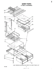 05 - Shelf parts for Whirlpool Refrigerator ET18AKXMWR2 from AppliancePartsPros.com