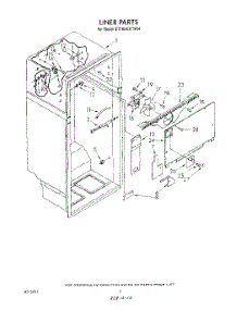 03 - Liner parts for Whirlpool Refrigerator ET18AKXTM04 from AppliancePartsPros.com