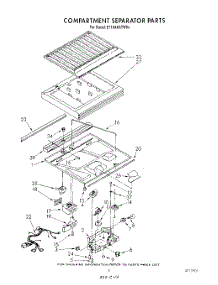 04 - Compartment Separator parts for Whirlpool Refrigerator ET18AKXTM04 from AppliancePartsPros.com