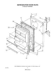 08 - Refrigerator Door , Lit / Optional parts for Whirlpool Refrigerator ET14ZKXWW00 from AppliancePartsPros.com