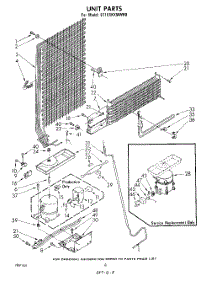 07 - Unit parts for Whirlpool Refrigerator ET16XKXMWR0 from AppliancePartsPros.com