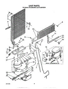 07 - Unit parts for Whirlpool Refrigerator ET16JMXSW04 from AppliancePartsPros.com