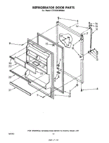 08 - Refrigerator Door , Parts Not Illus parts for Whirlpool Refrigerator ET16XK1MWR1 from AppliancePartsPros.com