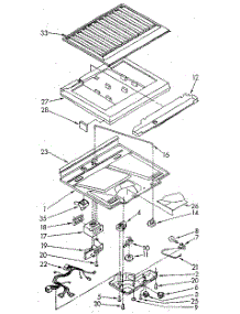 Compartment Separator parts for Whirlpool Refrigerator ET16AKXSG10 from AppliancePartsPros.com
