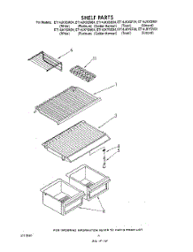 05 - Shelf parts for Whirlpool Refrigerator ET14JKYSN04 from AppliancePartsPros.com