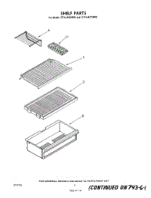 05 - Shelf parts for Whirlpool Refrigerator ET14JKYSW02 from AppliancePartsPros.com