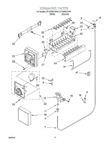 06 - Ice Maker, Optional parts for Whirlpool Refrigerator ET18BMXJW00 from AppliancePartsPros.com