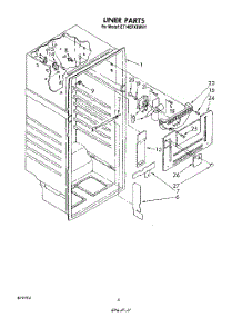 03 - Liner parts for Whirlpool Refrigerator ET14EPXRWR1 from AppliancePartsPros.com