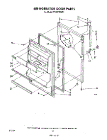 08 - Refrigerator Door , Lit / Optional parts for Whirlpool Refrigerator ET14EPXRWR1 from AppliancePartsPros.com