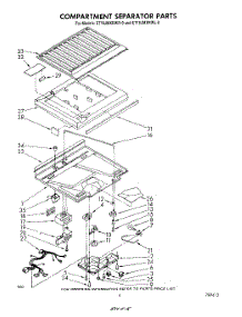 04 - Compartment Separator parts for Whirlpool Refrigerator ET16JMXRWR0 from AppliancePartsPros.com