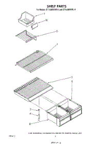 05 - Shelf parts for Whirlpool Refrigerator ET16JMXRWR0 from AppliancePartsPros.com