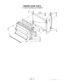 06 - Freezer Door parts for Whirlpool Refrigerator ET16JMXRWR0 from AppliancePartsPros.com