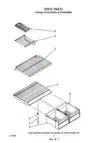 05 - Shelf parts for Whirlpool Refrigerator ET16JKXWG00 from AppliancePartsPros.com