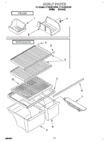 06 - Shelf, Lit / Optional parts for Whirlpool Refrigerator ET16JMXDN02 from AppliancePartsPros.com
