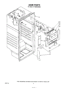 03 - Liner parts for Whirlpool Refrigerator ET14EPXRWR0 from AppliancePartsPros.com