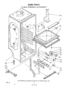 04 - Liner parts for Whirlpool Refrigerator ET14DCXLWR1 from AppliancePartsPros.com
