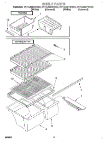 06 - Shelf, Lit / Optional parts for Whirlpool Refrigerator ET16JMXBN00 from AppliancePartsPros.com