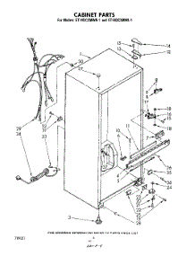 03 - Cabinet parts for Whirlpool Refrigerator ET14DCXMWR1 from AppliancePartsPros.com