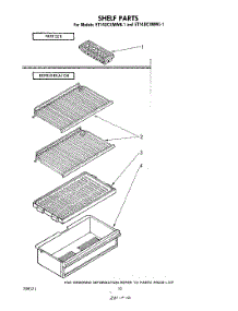 06 - Shelf parts for Whirlpool Refrigerator ET14DCXMWR1 from AppliancePartsPros.com