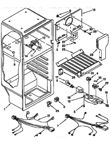 Liner parts for Whirlpool Refrigerator ET14CKYFNO2 from AppliancePartsPros.com