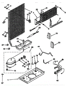 Unit parts for Whirlpool Refrigerator ET14CKYFNO2 from AppliancePartsPros.com
