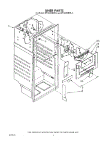 03 - Liner parts for Whirlpool Refrigerator ET16JKXRWR3 from AppliancePartsPros.com