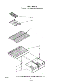 05 - Shelf parts for Whirlpool Refrigerator ET16JKXRWR3 from AppliancePartsPros.com