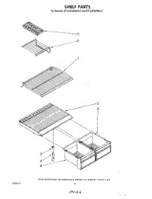 05 - Shelf parts for Whirlpool Refrigerator ET16JKXRWR0 from AppliancePartsPros.com