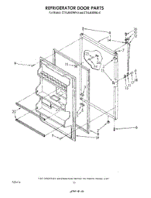 08 - Refrigerator Door , Not Illustrated parts for Whirlpool Refrigerator ET16JKXRWR0 from AppliancePartsPros.com