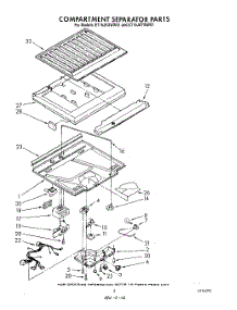 04 - Compartment Separator parts for Whirlpool Refrigerator ET16JKXWN01 from AppliancePartsPros.com