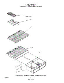 05 - Shelf parts for Whirlpool Refrigerator ET16JKXWN01 from AppliancePartsPros.com