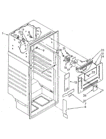 Liner parts for Whirlpool Refrigerator ET16JKXSG02 from AppliancePartsPros.com