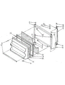 Freezer Door parts for Whirlpool Refrigerator ET16JKXSG02 from AppliancePartsPros.com