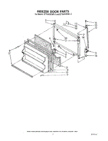 06 - Freezer Door parts for Whirlpool Refrigerator ET16JKXRWR3 from AppliancePartsPros.com